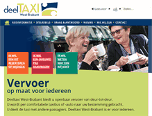 Tablet Screenshot of deeltaxi-westbrabant.nl